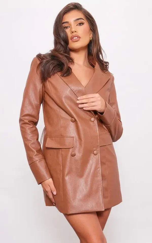 Leather dress